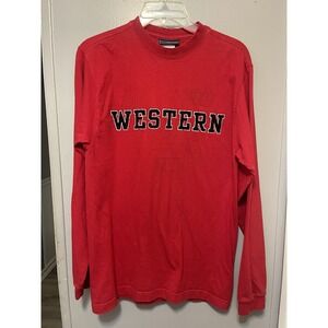 Western Kentucky university red long sleeve shirt by Jansport size small